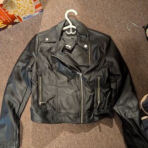 Express Black Leather Jacket